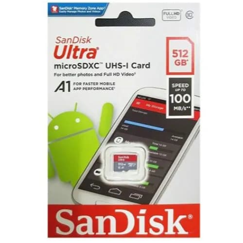 Sandisk 512Gb Ultra Microsdxc Uhs-I Memory Card