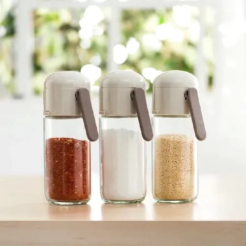 220Ml Controlled Moisture-Proof Seasoning Bottle, Salt Dispenser