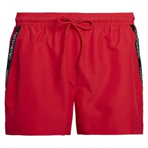 Calvin Klein Swimming Trunks In Red