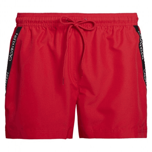 Calvin Klein Swimming Trunks In Red