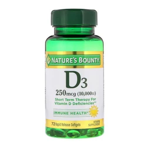 Nature'S Bounty Vitamin D3 250Mcg - 72'S