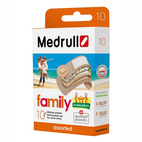 Medrull Family Assorted Plasters - 10'S