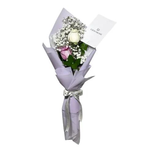 Pink & Special Rose Bouquet With Limonium