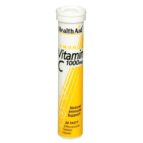 Healthaid Vitamin C 1000Mg Lemon Effervescent 20 Tablets