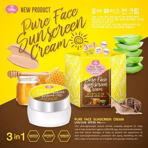 Pure Face Sunscreen Cream Uva/Uvb Spf50 Pa+++