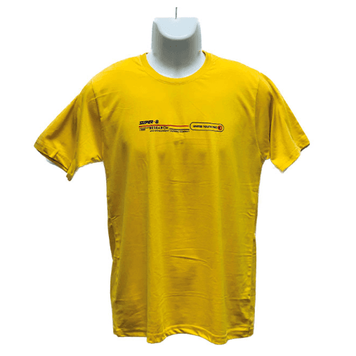 Super 8 Round Neck Printed T Shirt Xl Yellow Mcin48K