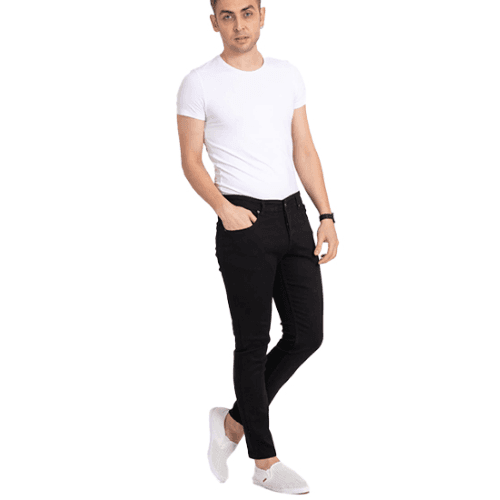 Ntc Mens Slimfit Jeans Black Mc33Rh