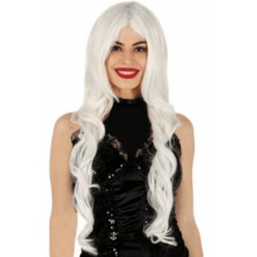 Long Mane White Curly Wig