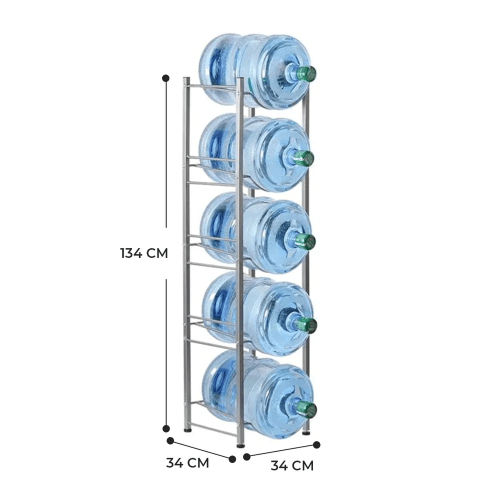 5 Gallon Water Bottle Stand, Metal Water Bottle Holder Storage Rack