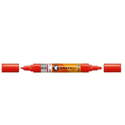 Acrylic Marker One4All Twin 1,5/4mm #013 Traffic Red Molotow