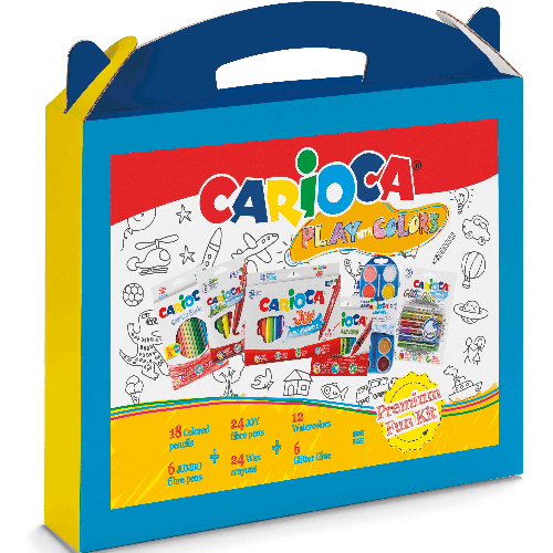 Coloring Set, Play With Color, Set Of 60 Pcs, Carioca