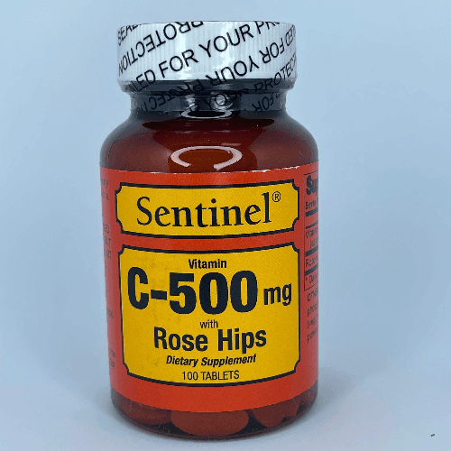 Sentinel Vitamin C 500 Mg With Rose Hips 100 S