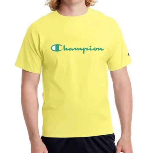 Champion Men'S T-Shirt In Yellow