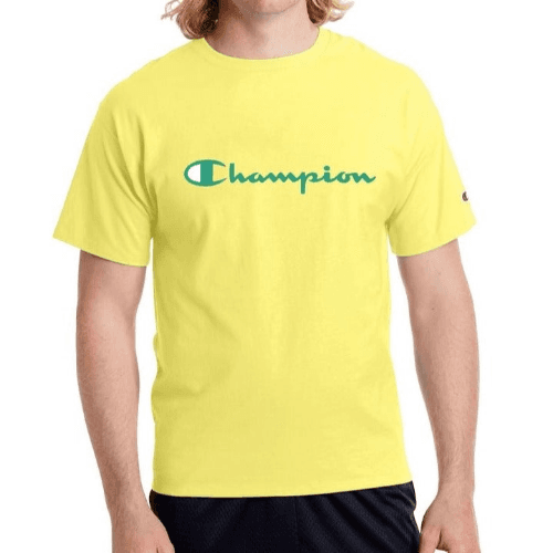 Champion Men'S T-Shirt In Yellow