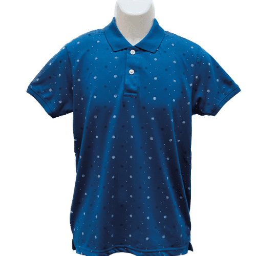 Fanatic Patterned Polo Shirt L Blue Mcin73Ma (Buy 1 Get 1 Free) 