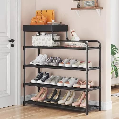 4 Tier L-Type Shoe Organizer Rack