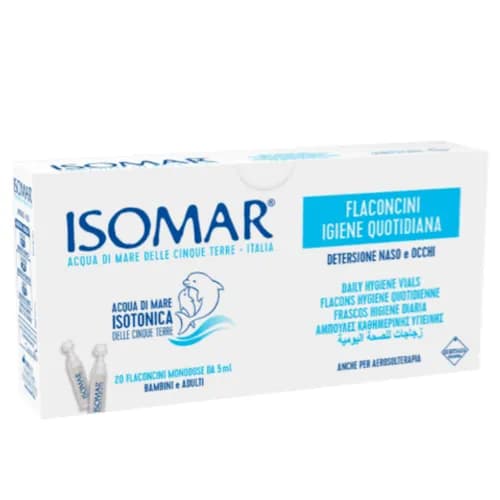 Isomar Vials 20*5ml, For Nebulization & Eyes Wash