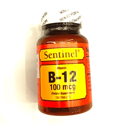 Sentinel Vitamin B-12 100Mcg - (100 Tablets)