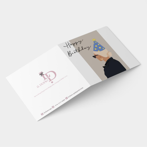 Birthday Cards11x11cm 02   - IL DONO