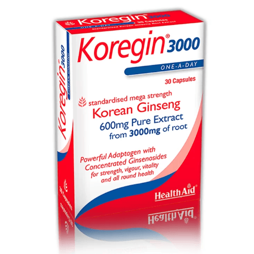 Health Aid Koregin 3000Mg Korean Ginseng Root 30S