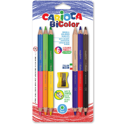 Colored Pencil, Jumbo Of 6 Pcs, Carioca