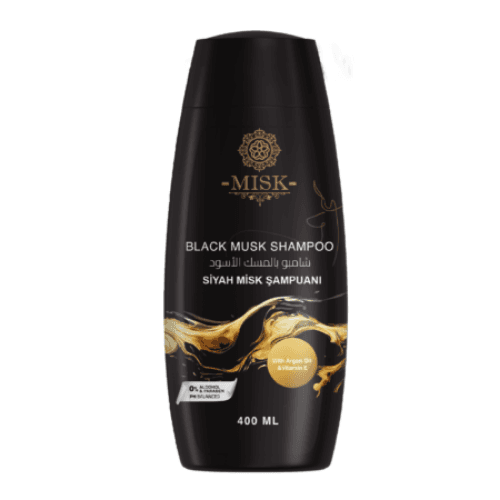 Misk Black Musk Shampoo With Argan Oil - 400 Ml