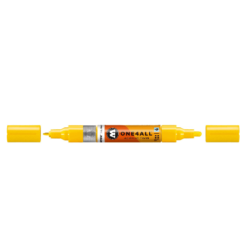 Acrylic Marker One4All Twin 1,5/4mm #006 Zinc Yellow Molotow