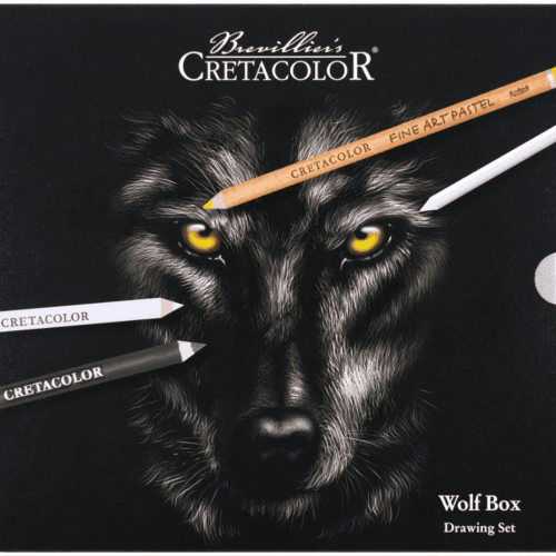 Drawing Set "Wolf Box "  Set Of 25 Pcs, Tin Box