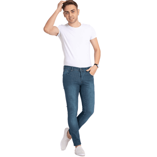 Ntc Mens Slimfit Jeans Blue Mc33Rh