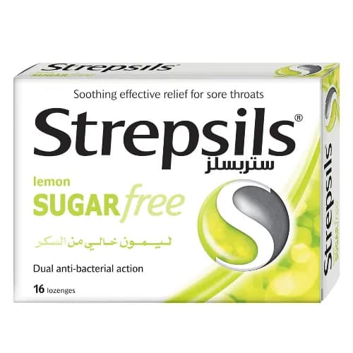 Strepsils Lemon Sugar Free 16 S