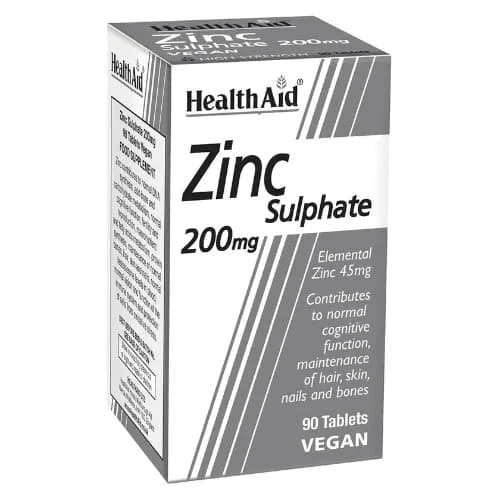 Healthaid Zinc Sulphate 200 Mg 90 Tablets