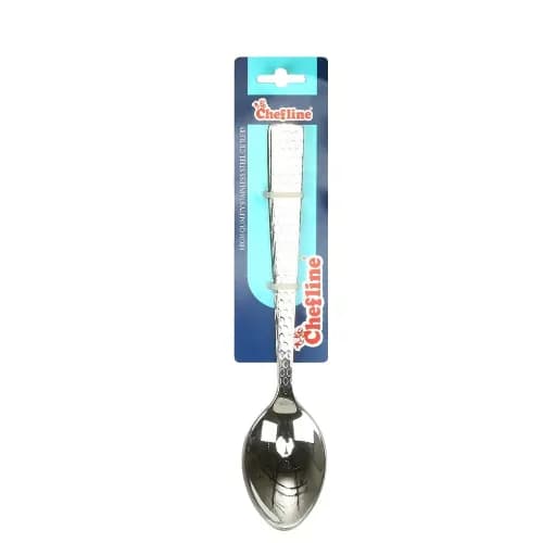 Chefline Stainless Steel Dessert Spoon Hammered 2203 3pcs