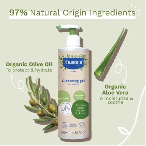 Mustella Gb Organic Certified Cleansing 400Ml