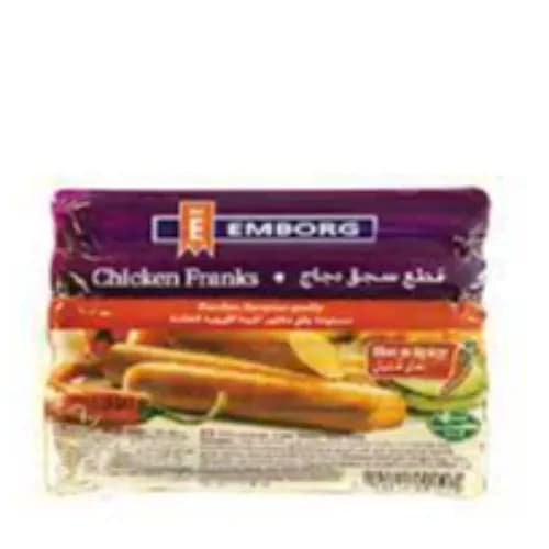 Emborg Chicken Franks Hot & Spicy 340 G