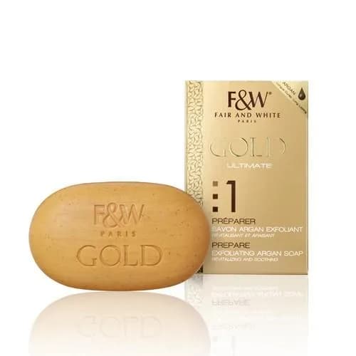 Fair and White Gold Satin Exfoliating Soap 200g