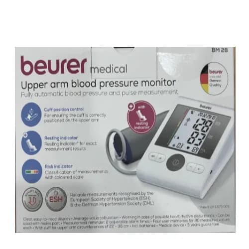 Bm 28 Beurer Upper Arm Bp Monitor With Adaptor