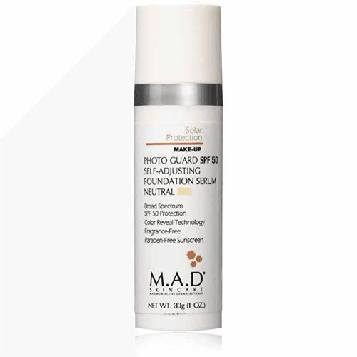 M.A.D Photoguard Spf 50 Self-adjusting foundation serum -Medium
