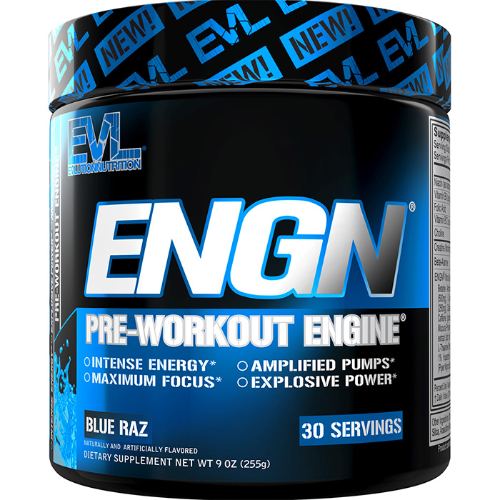 Evl Engn Pre Workout Engine 255g Blue Raspberry