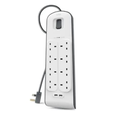 Belkin Surge Plus Protector 8 Way Outlet W/ 2 Usb Outlet - 2m