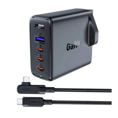 Acefast A40 Pd100w Gan (3x Usb-c + Usb-a) Charger Set (Uk)