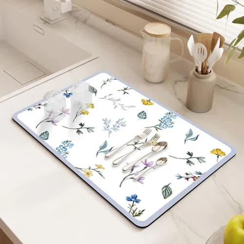 Super Absorbent Dish Drying Mat For Kitchen