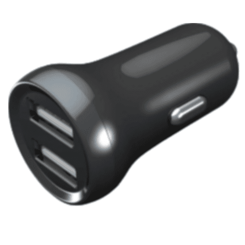 Porodo Dual Port Mini Car Charger -BK