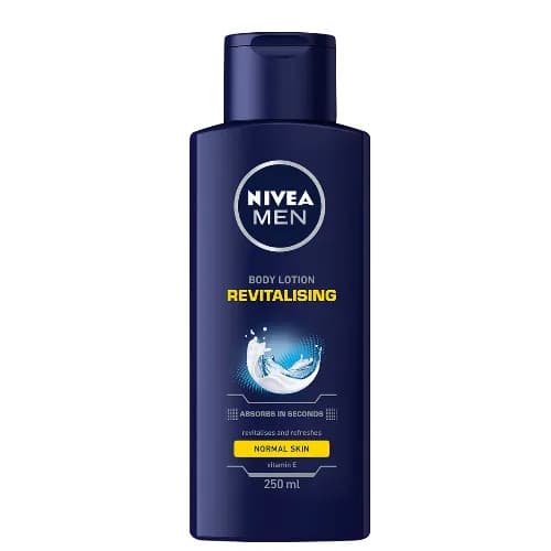 Nivea Men Body Lotion For Men, Revitalizing Vitamin E, Normal Skin, 250ml