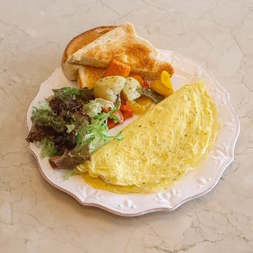 American Style Omelette (Plain Omelette)