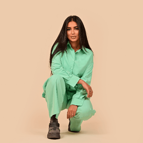 Lartiste - SET WIDE PANTS+SHIRT - M 