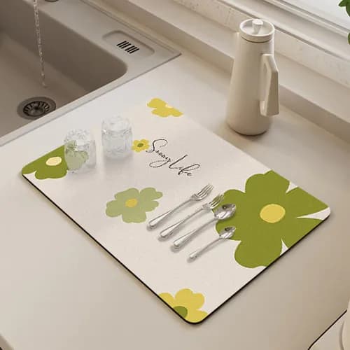 Super Absorbent Dish Drying Mat For Kitchen