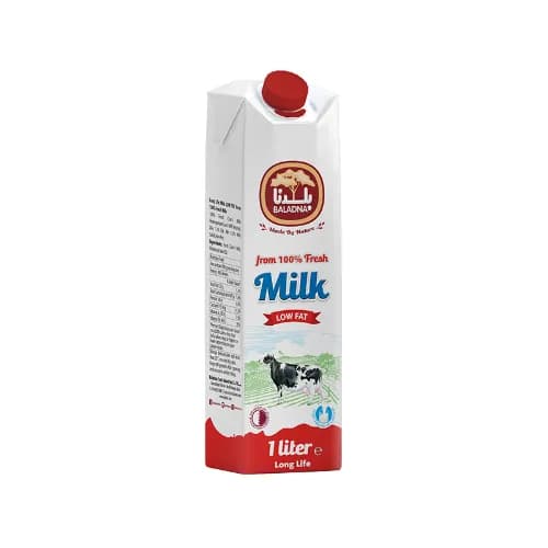 Baladna Low Fat Fresh Milk, 1l