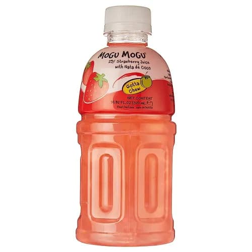 Mogu Mogu Strawberry Juice With Nata 320 Ml