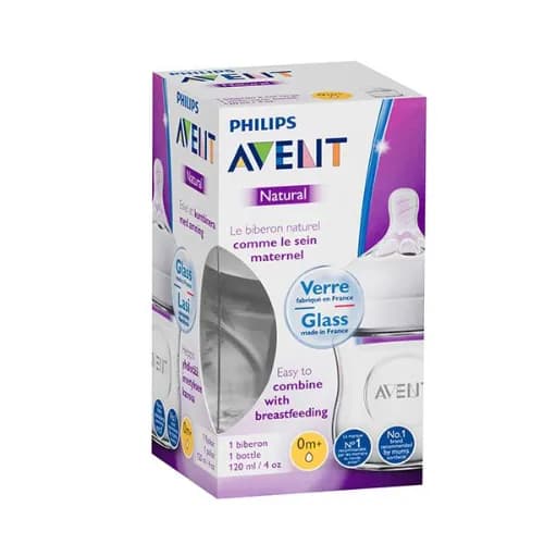 Avent Natural 2.0 Bottle Glass 120ml Scf051/17