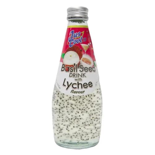 Jus Cool Basil Seed Drink Lychee 300 Ml